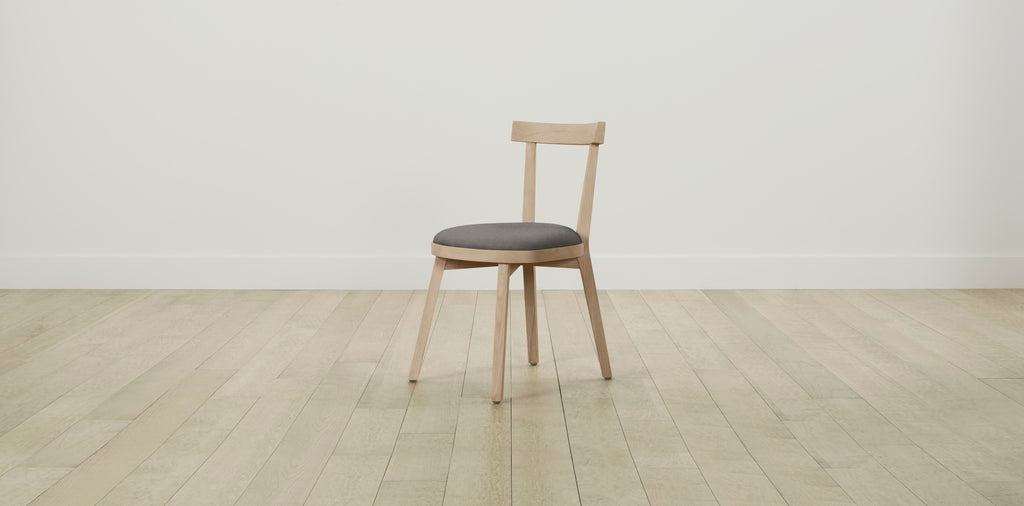 The Allen  - Pebbled Leather Ash Dining Chair