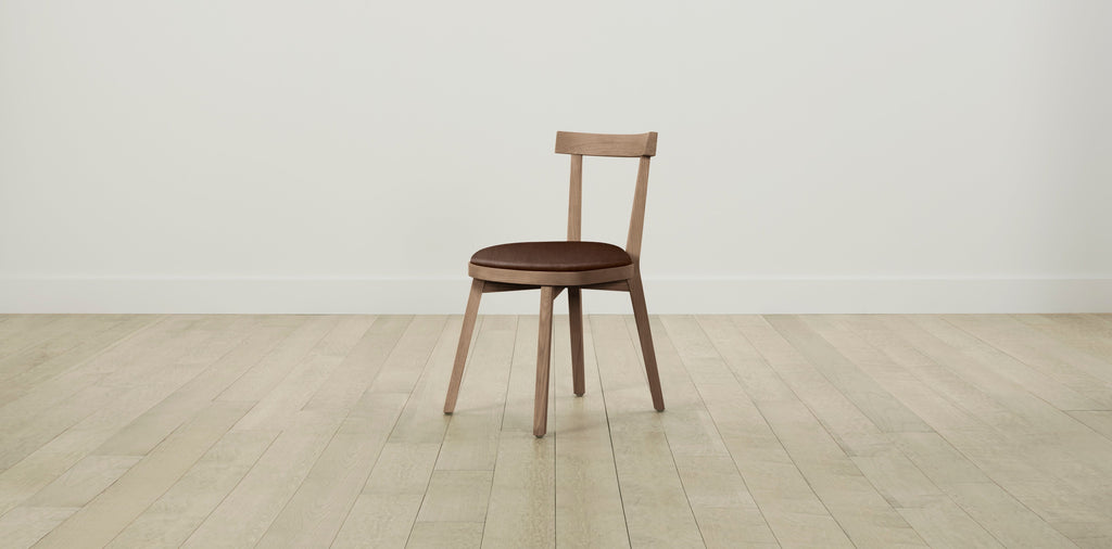 The Allen  - Tuscan Leather Bourbon Dining Chair