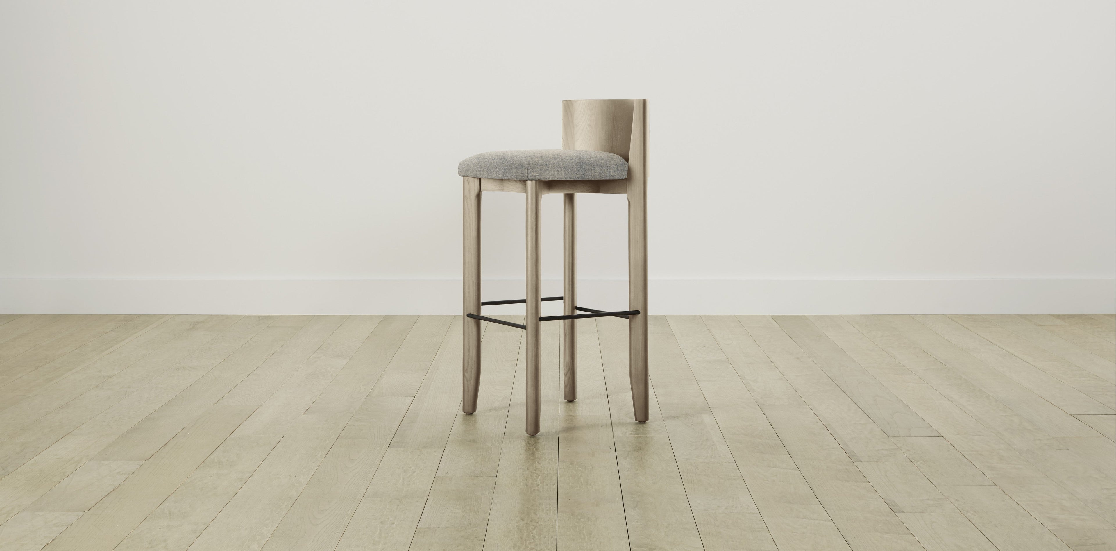 The Delancey with Brushed Nickel - Performance Basketweave Pebble Bar and Counter Stool