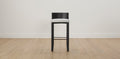 The Delancey with Brushed Nickel - Performance Bouclé Polar Bar and Counter Stool