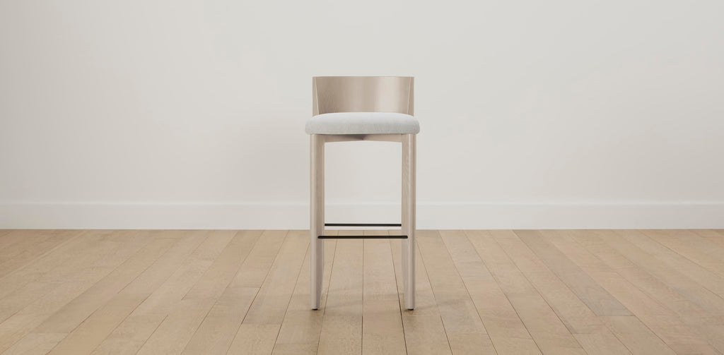 The Delancey with Onyx - Performance Bouclé Polar Bar and Counter Stool