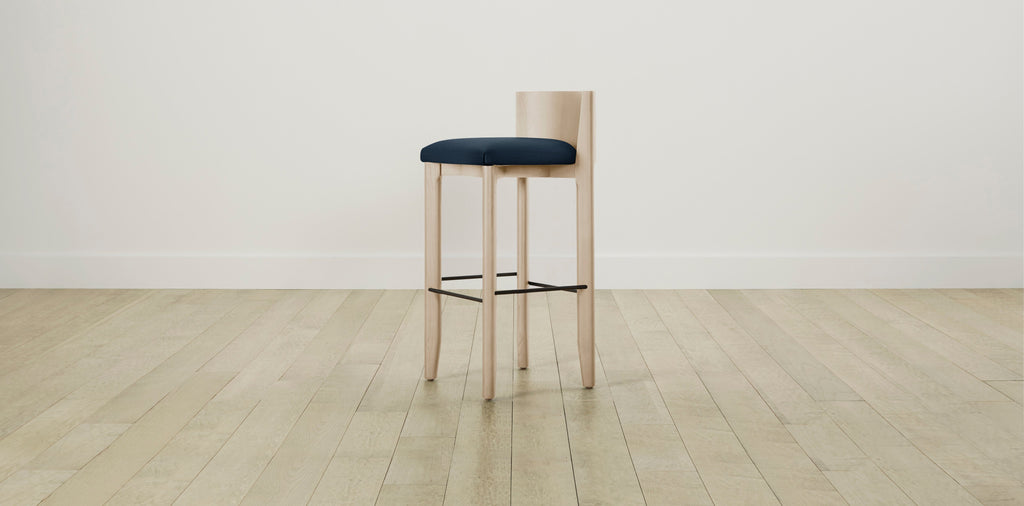 The Delancey with Onyx - Performance Textured Linen Seaside Bar and Counter Stool