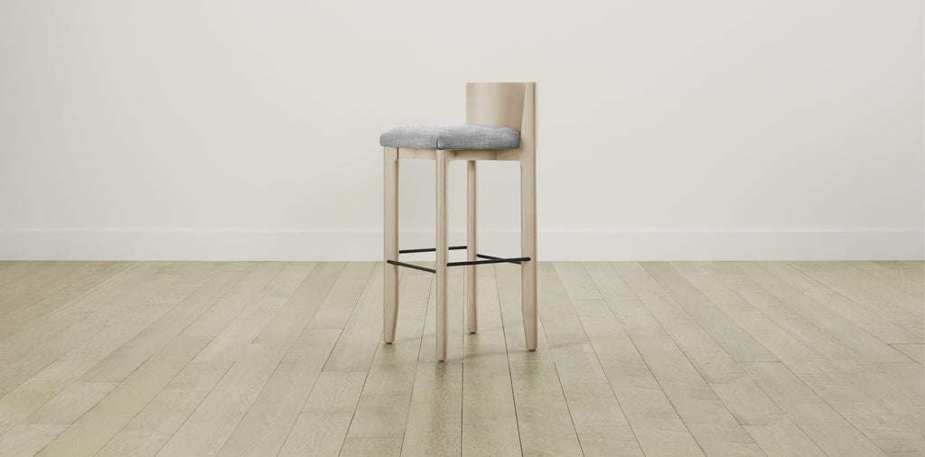 The Delancey with Onyx - Performance Textured Tweed Alpine Bar and Counter Stool