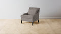 The Downing  - Belgian Linen Carob Chair