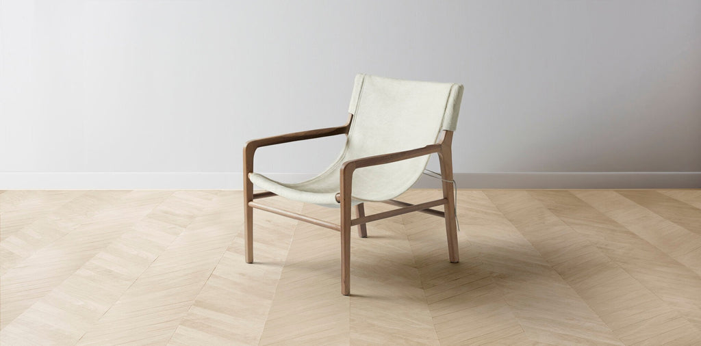 The Hayes  - Pony Hair Leather Snow Chair
