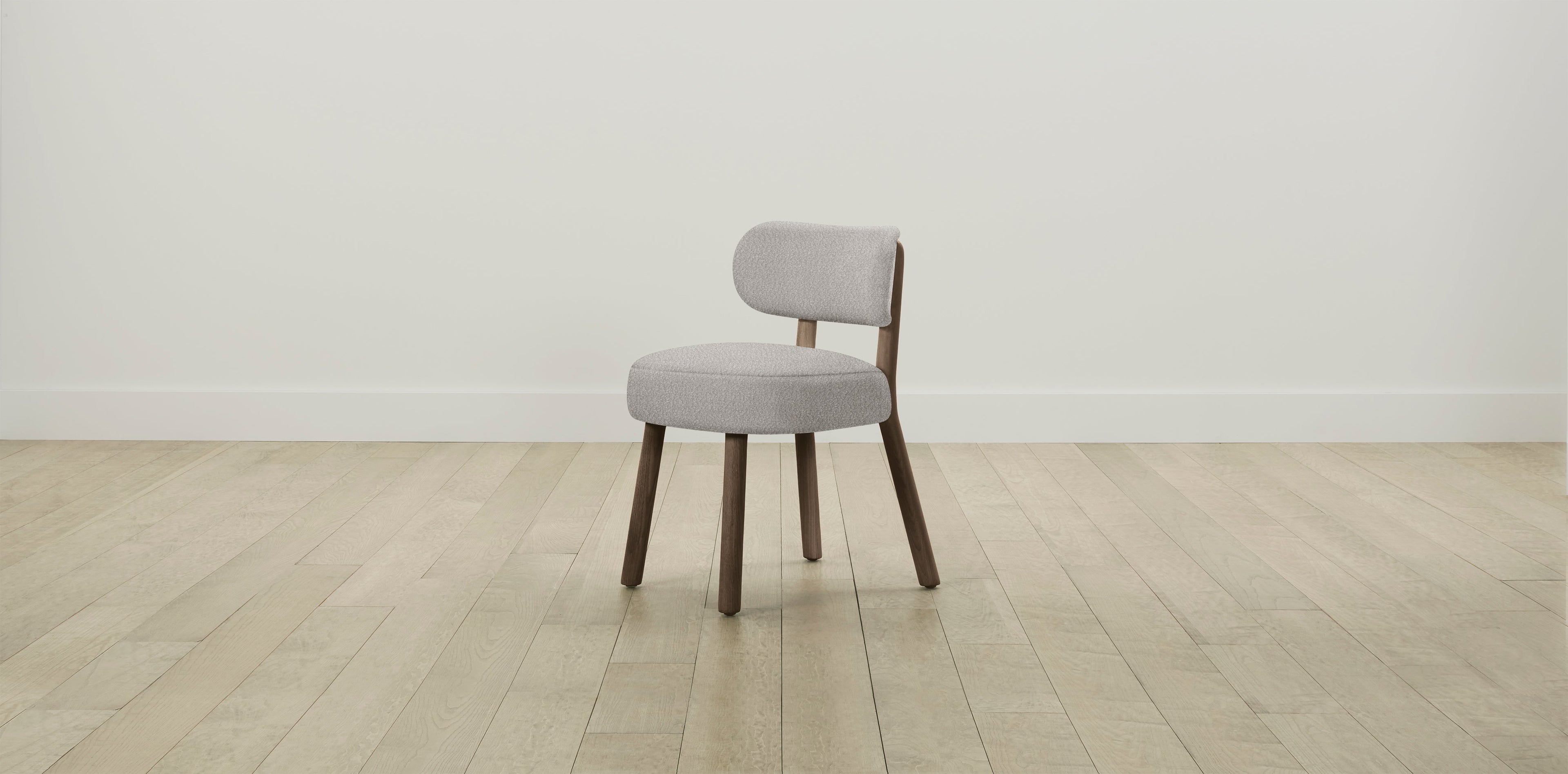 The Jane  - Italian Bouclé Fossil Dining Chair