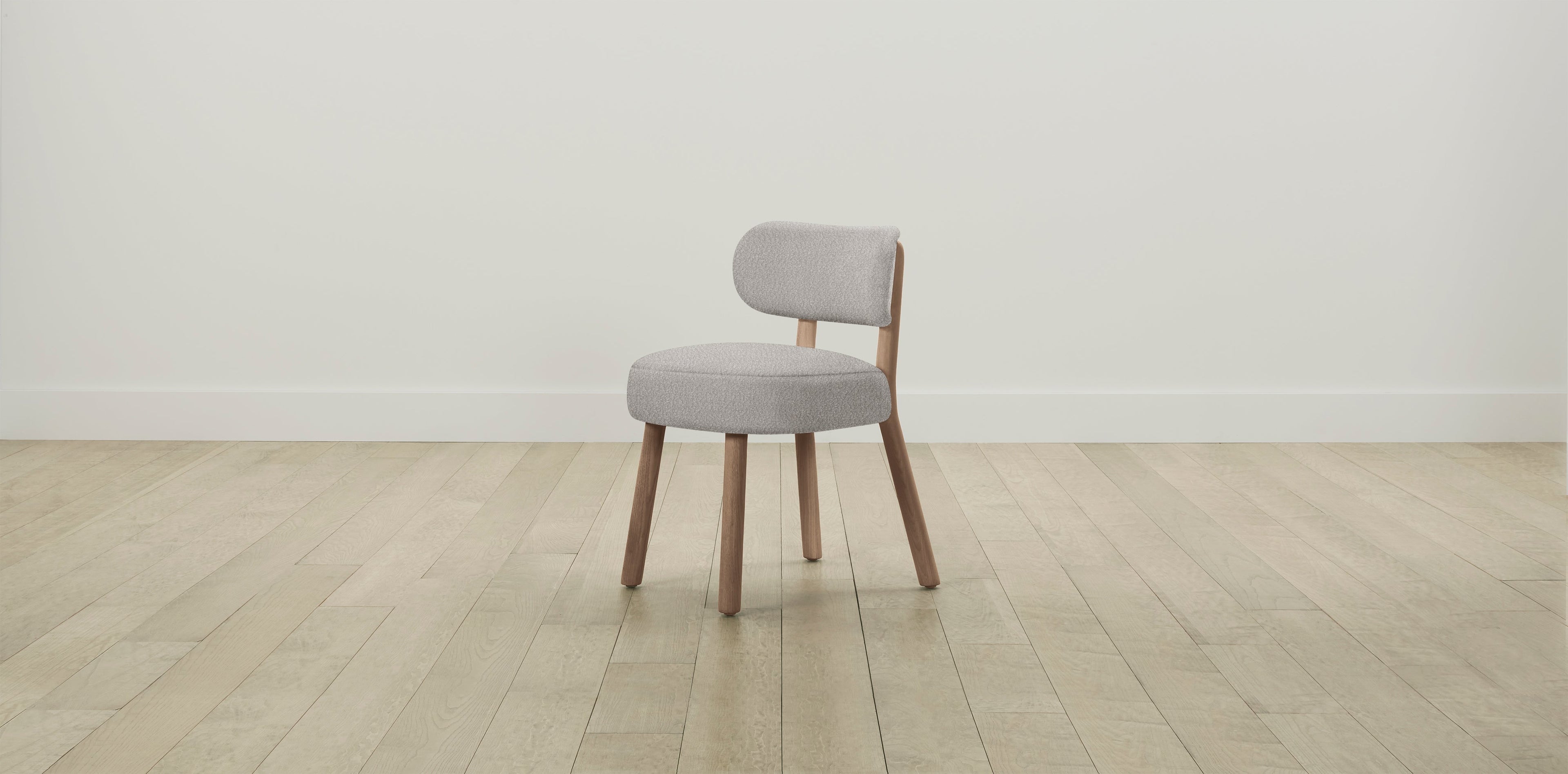 The Jane  - Italian Bouclé Fossil Dining Chair
