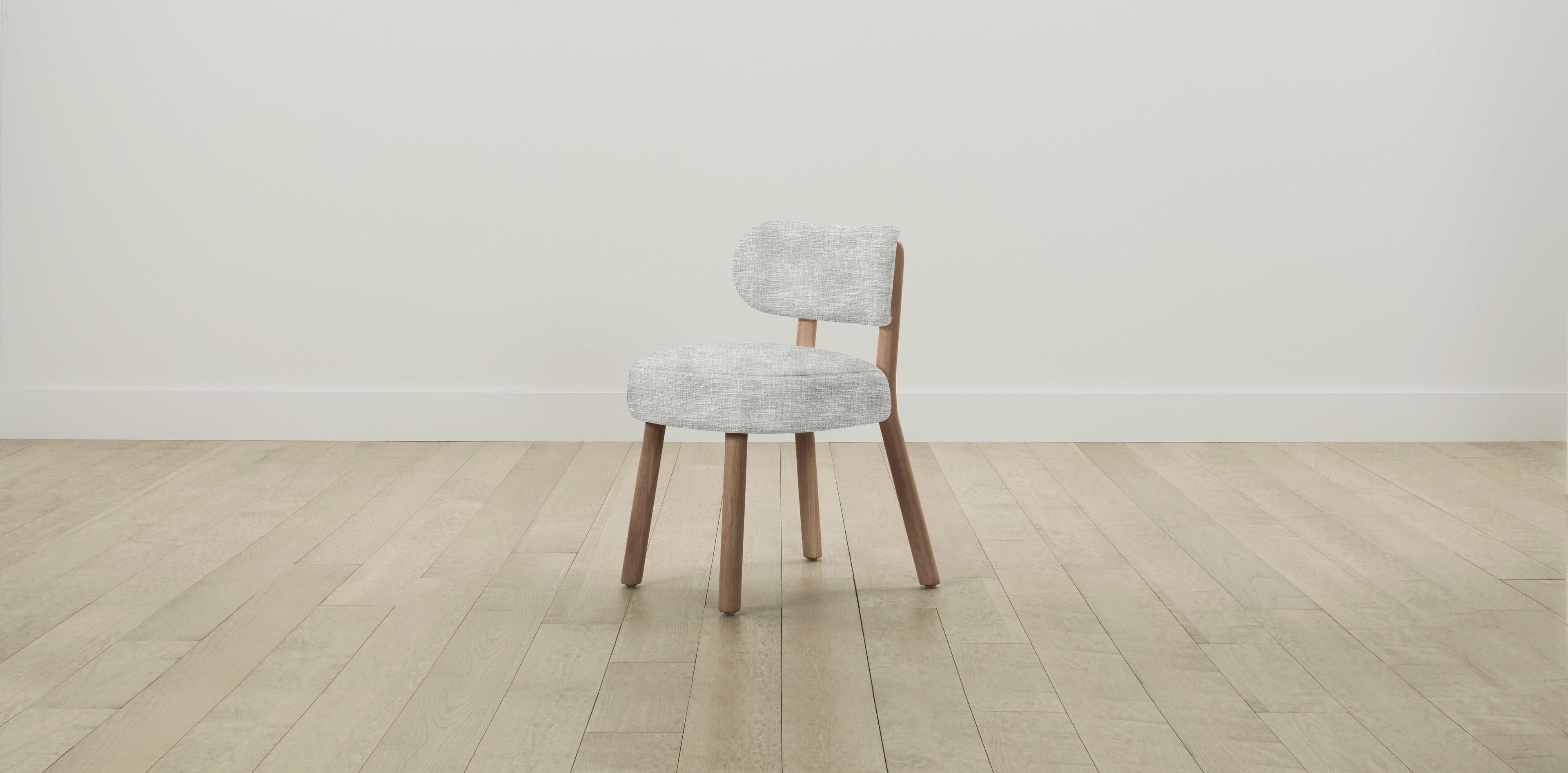 The Jane  - Performance Textured Tweed Dove Dining Chair
