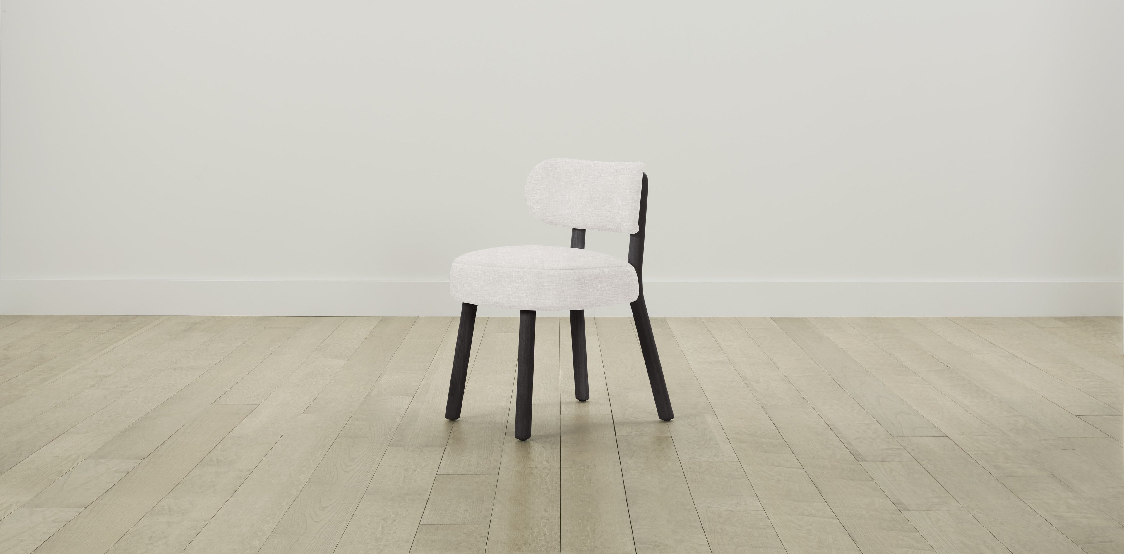 The Jane  - Performance Textured Tweed Snow Dining Chair