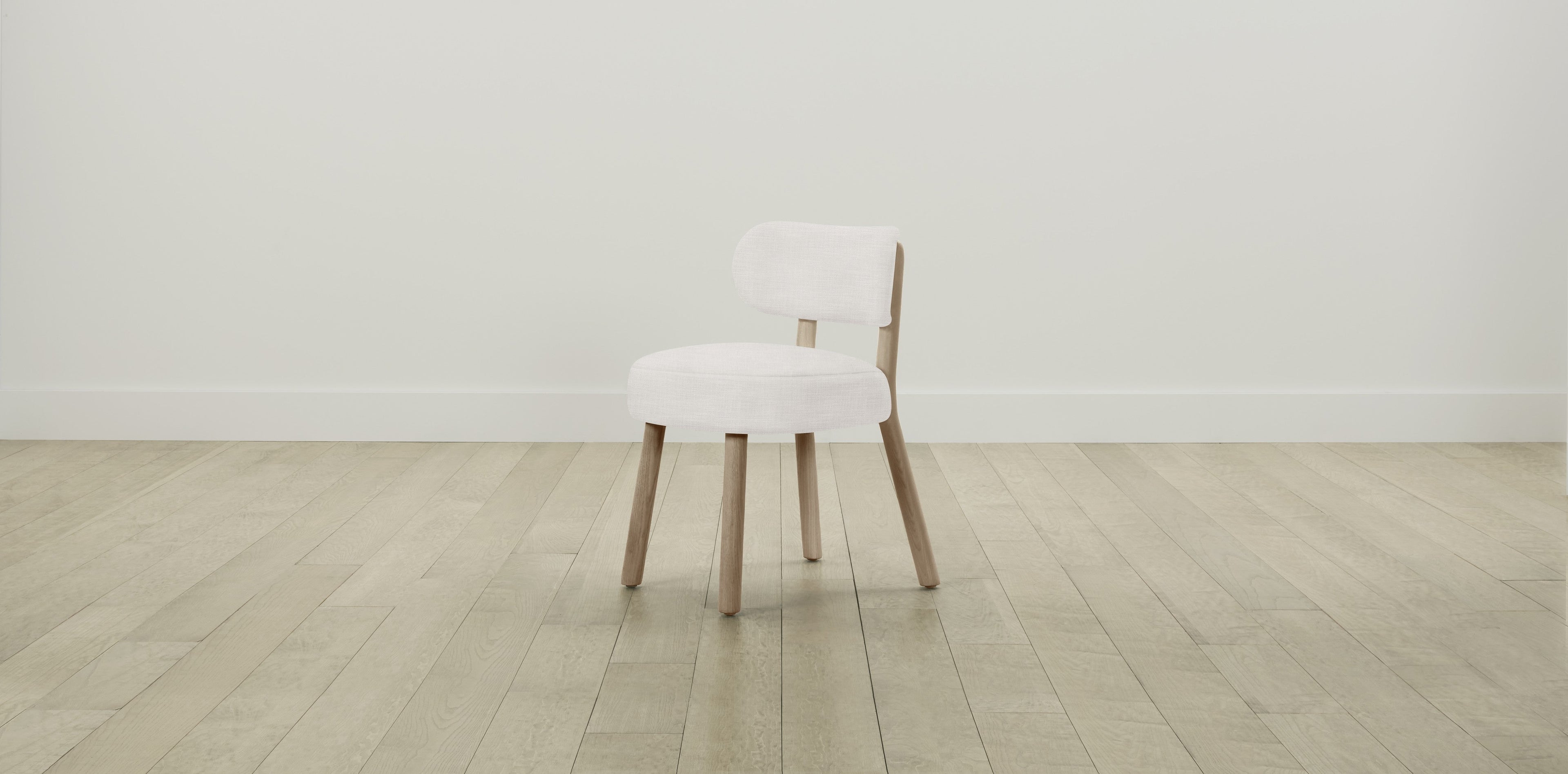 The Jane  - Performance Textured Tweed Snow Dining Chair