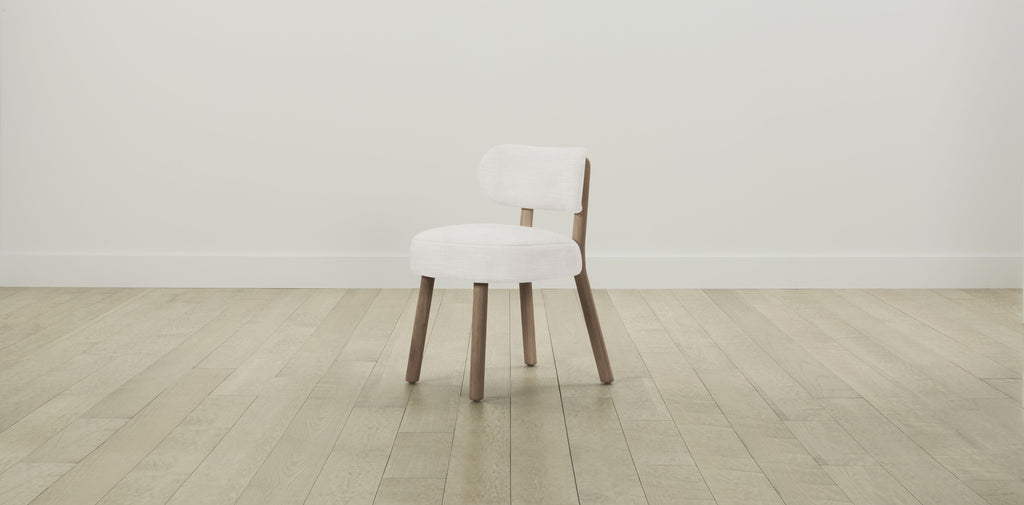 The Jane  - Performance Textured Tweed Snow Dining Chair