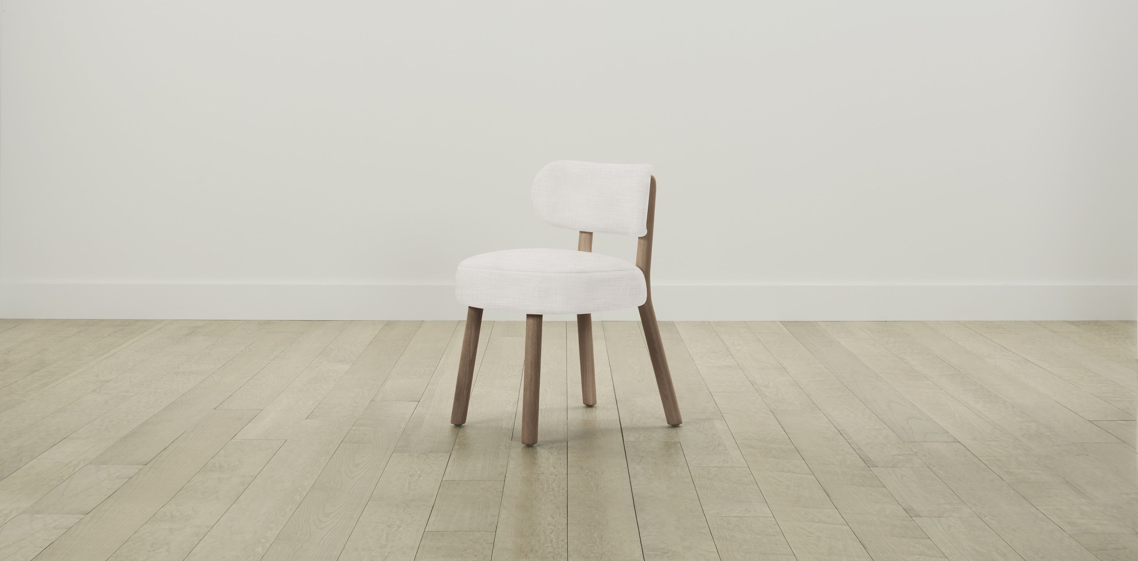 The Jane  - Performance Textured Tweed Snow Dining Chair