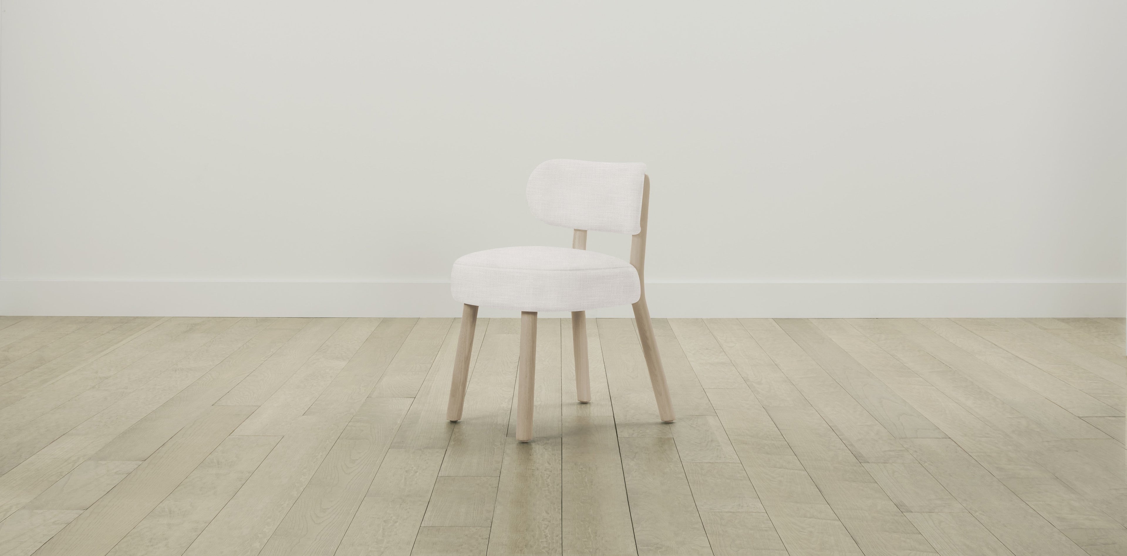 The Jane  - Performance Textured Tweed Snow Dining Chair