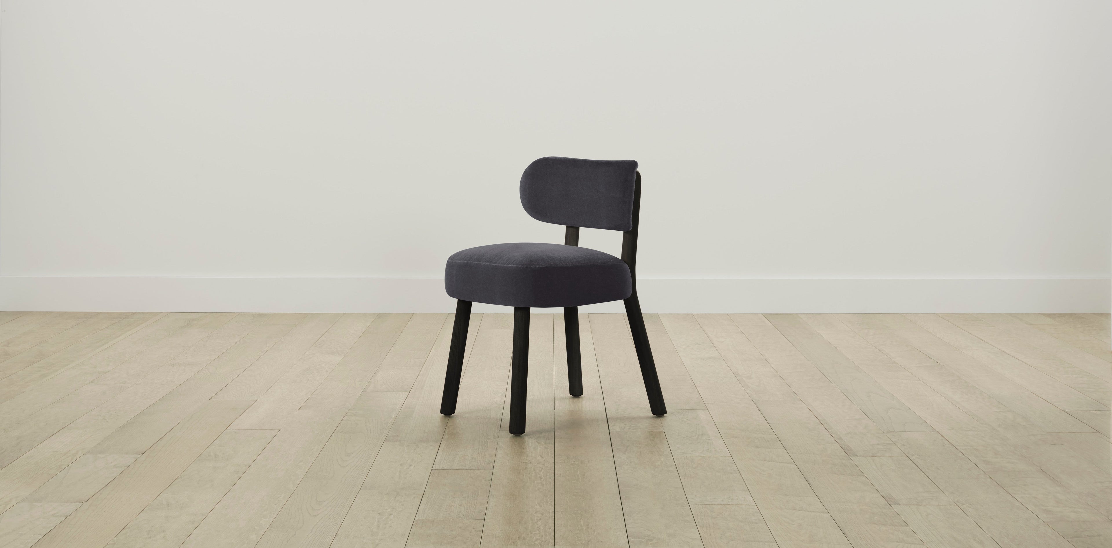 The Jane  - Performance Velvet Flannel Dining Chair