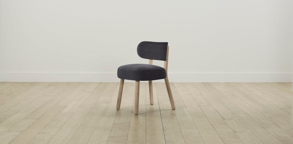 The Jane  - Performance Velvet Flannel Dining Chair