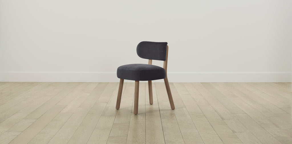 The Jane  - Performance Velvet Flannel Dining Chair