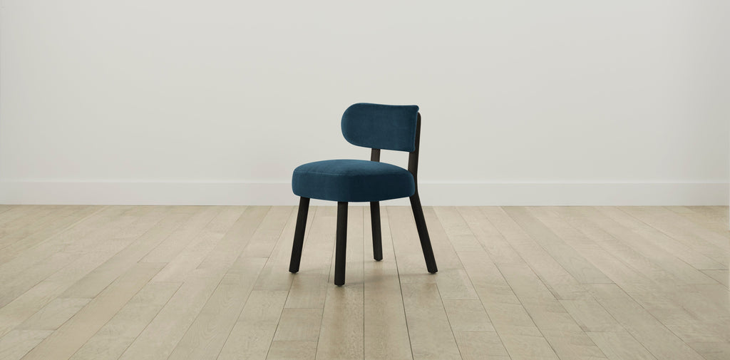 The Jane  - Performance Velvet Lagoon Dining Chair
