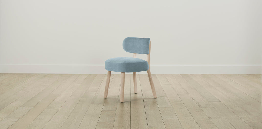 The Jane  - Performance Velvet Sky Dining Chair