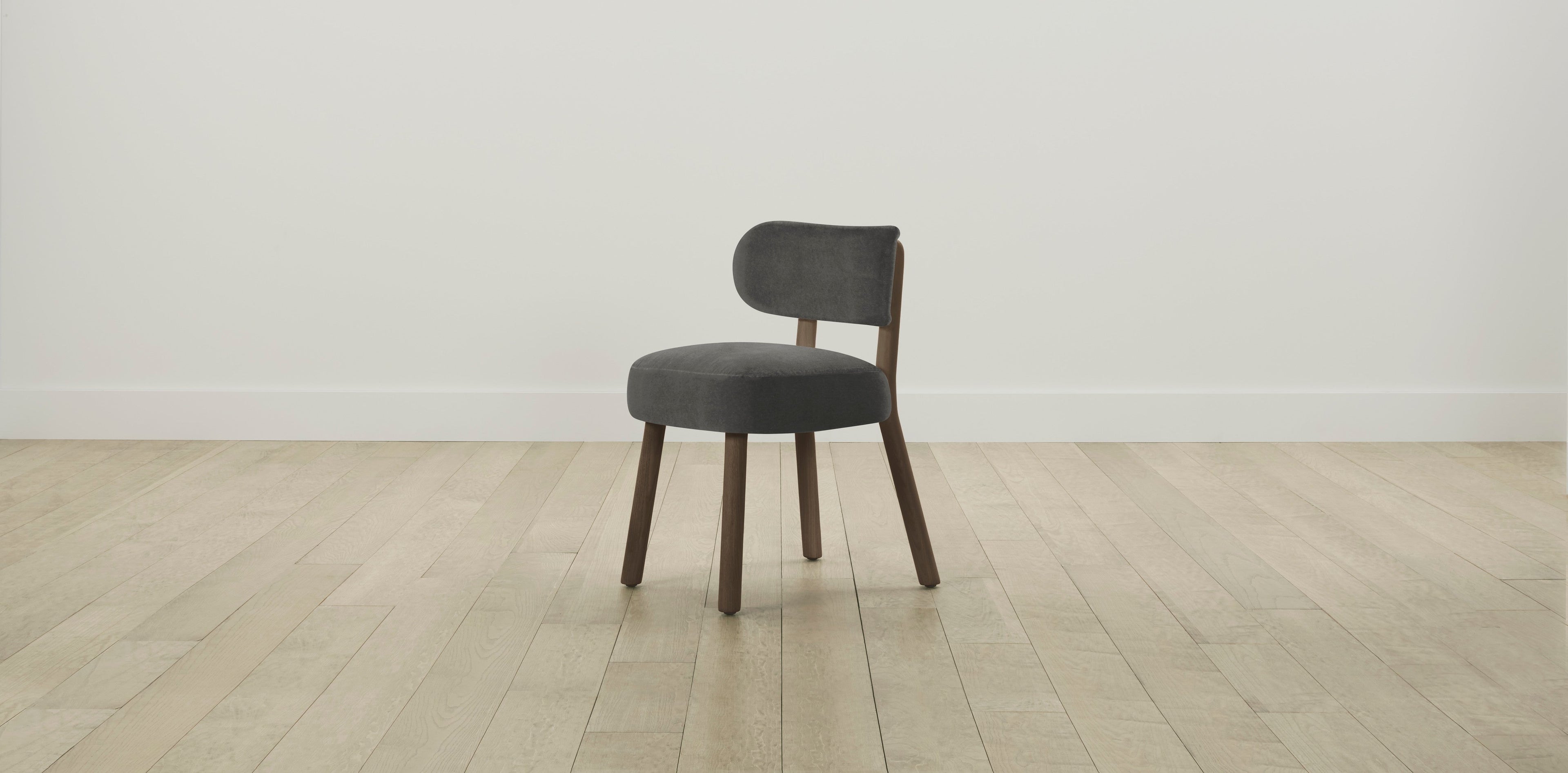 The Jane  - Performance Velvet Slate Dining Chair