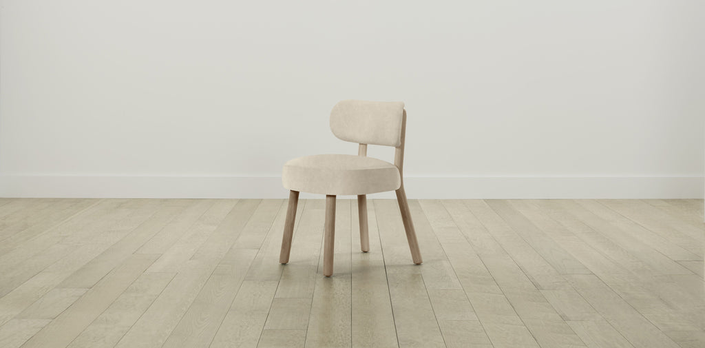 The Jane  - Tuscan Leather Bisque Dining Chair