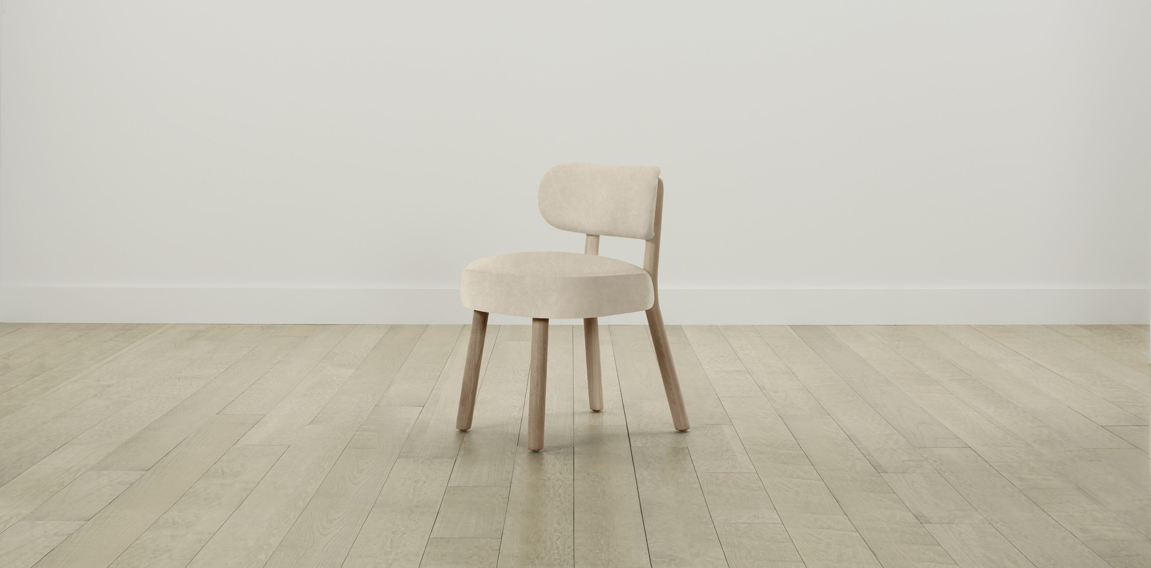 The Jane  - Tuscan Leather Bisque Dining Chair
