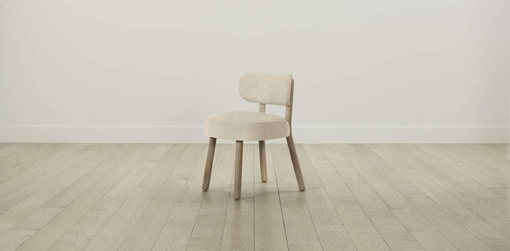 The Jane  - Tuscan Leather Bisque Dining Chair