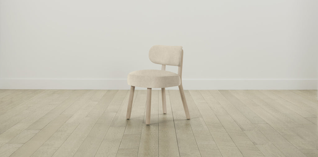 The Jane  - Tuscan Leather Bisque Dining Chair