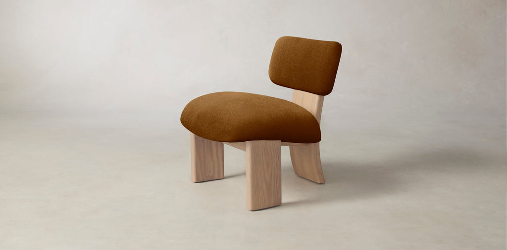 The Kenmare  - Mohair Brown Sugar Chair