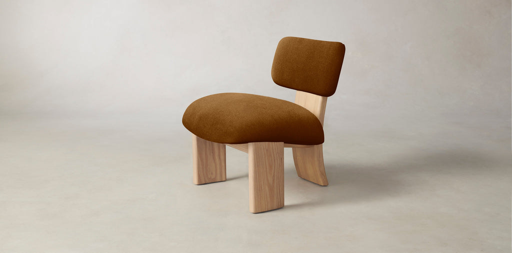 The Kenmare  - Mohair Brown Sugar Chair