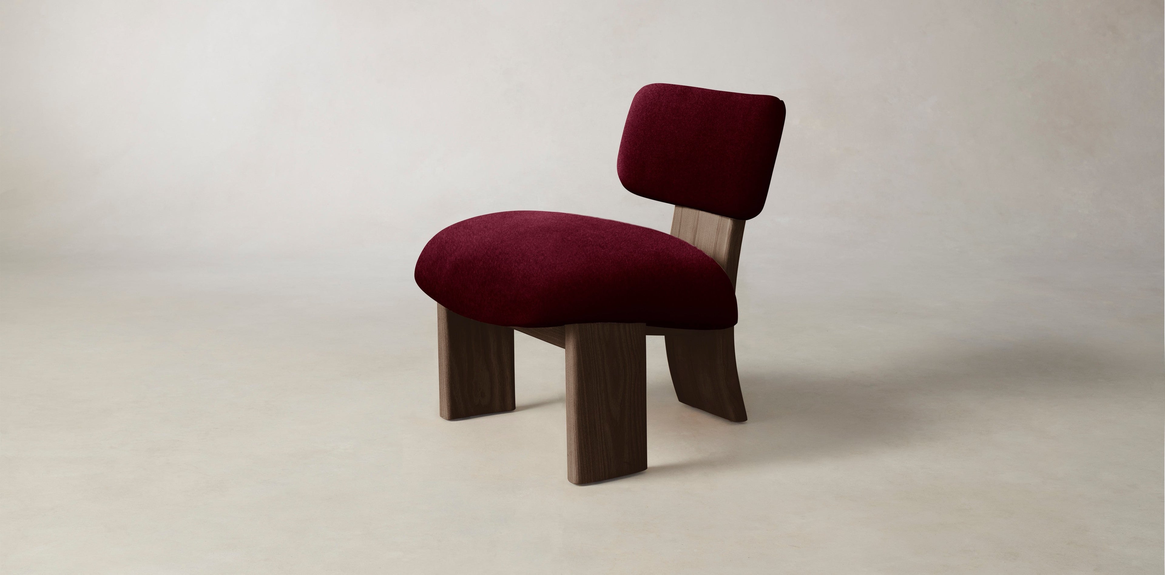 The Kenmare  - Mohair Crimson Chair