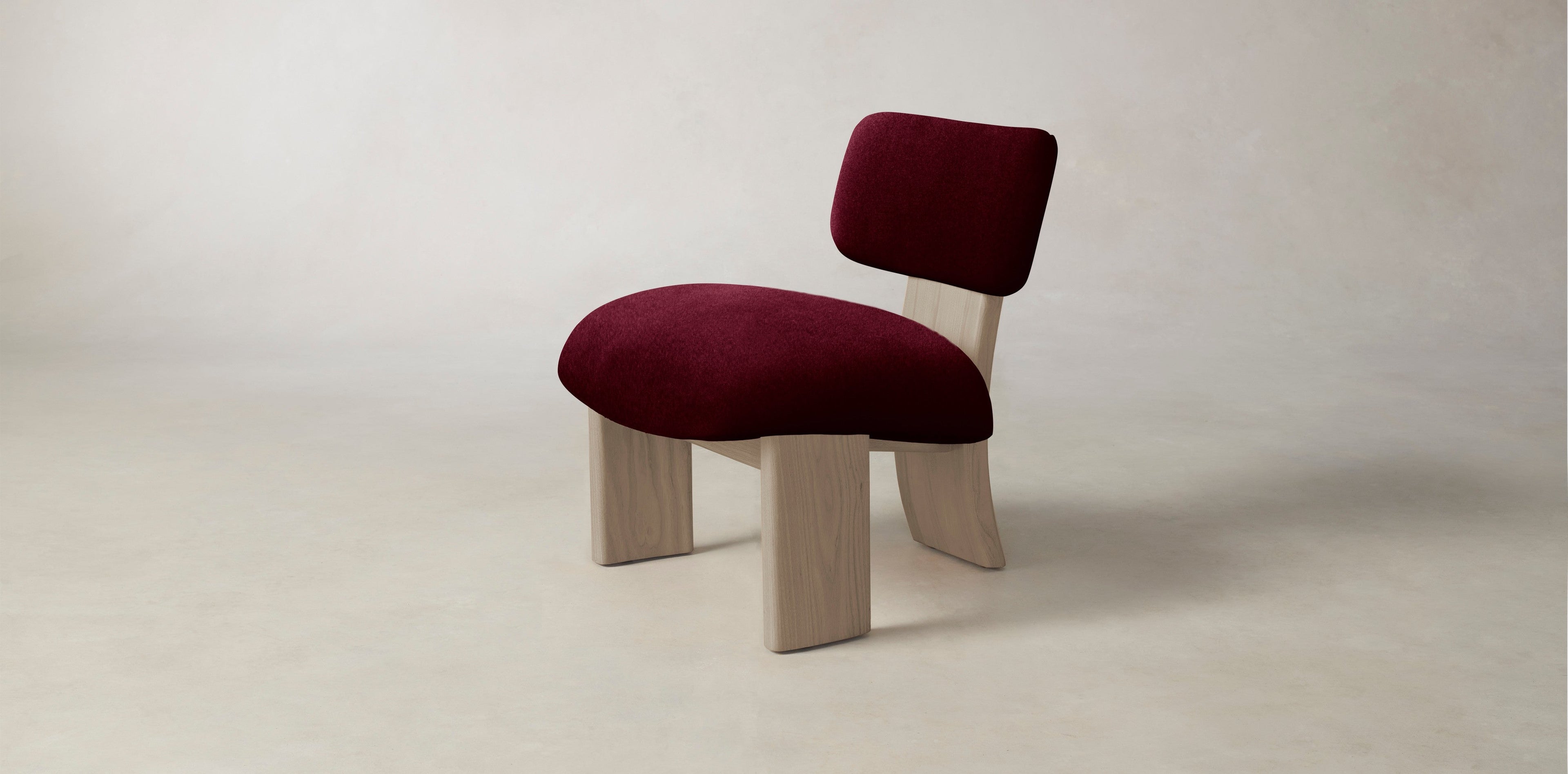 The Kenmare  - Mohair Crimson Chair