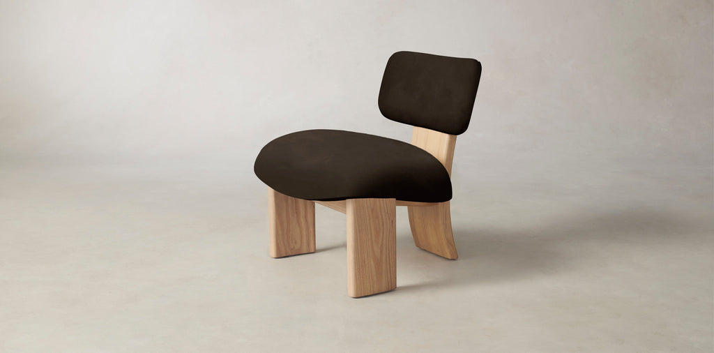 The Kenmare  - Nubuck Leather Espresso Chair