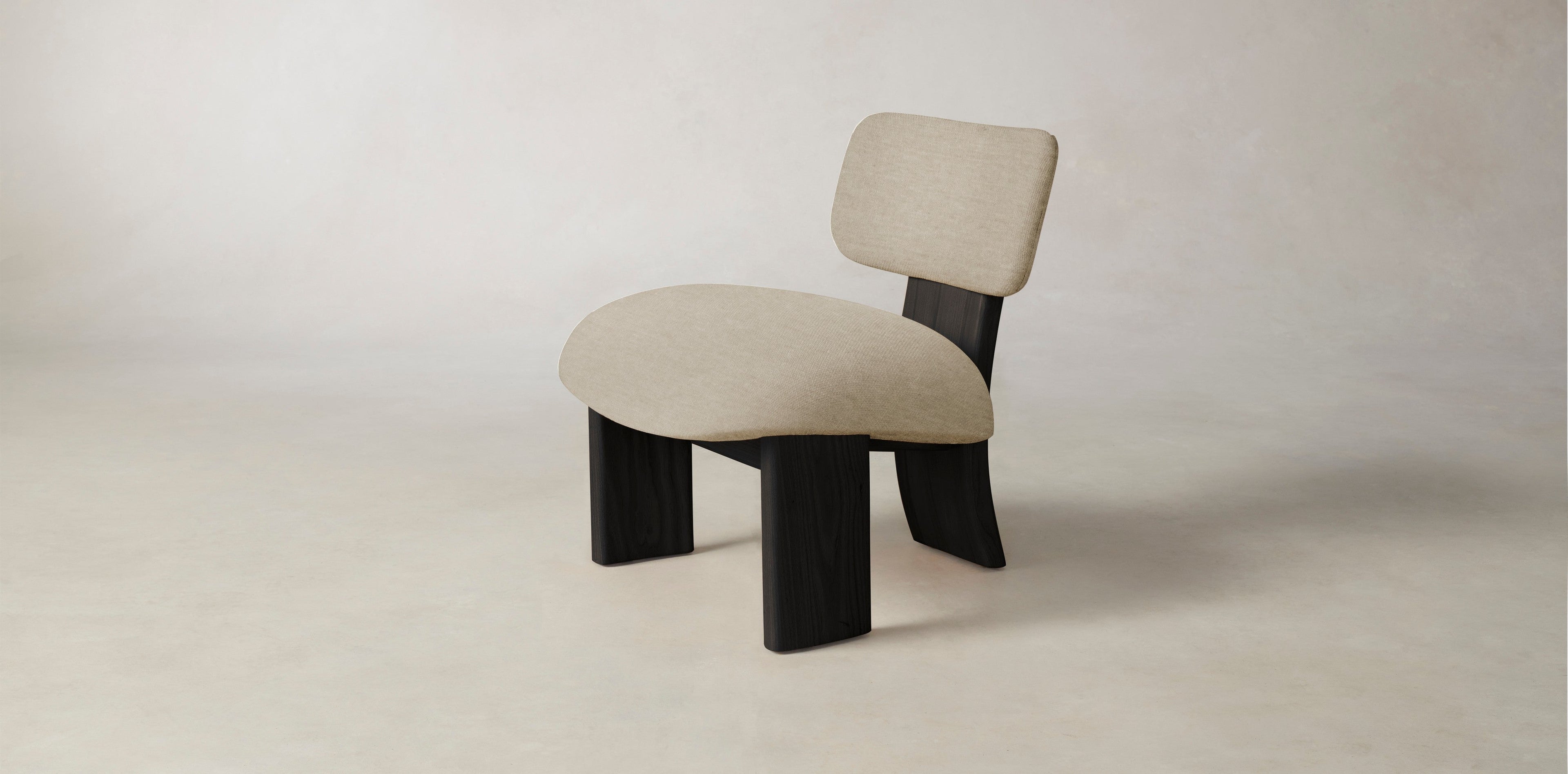 The Kenmare  - Performance Stonewashed Linen Clamshell Chair