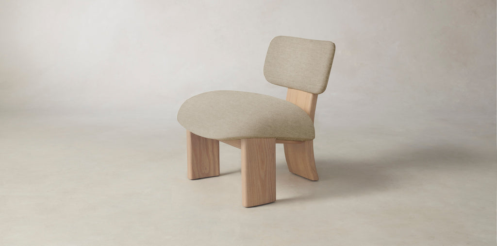 The Kenmare  - Performance Stonewashed Linen Clamshell Chair