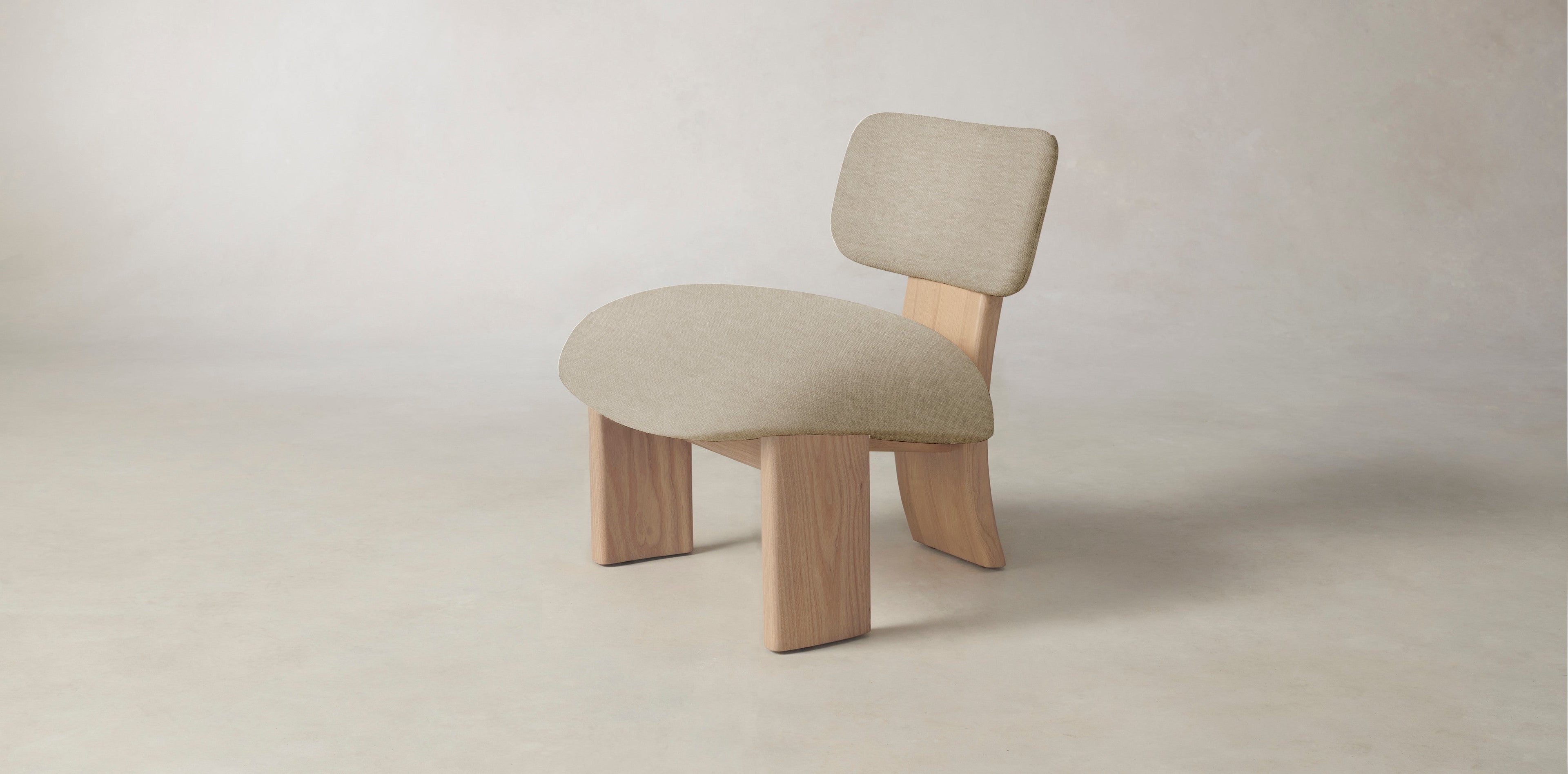 The Kenmare  - Performance Stonewashed Linen Clamshell Chair