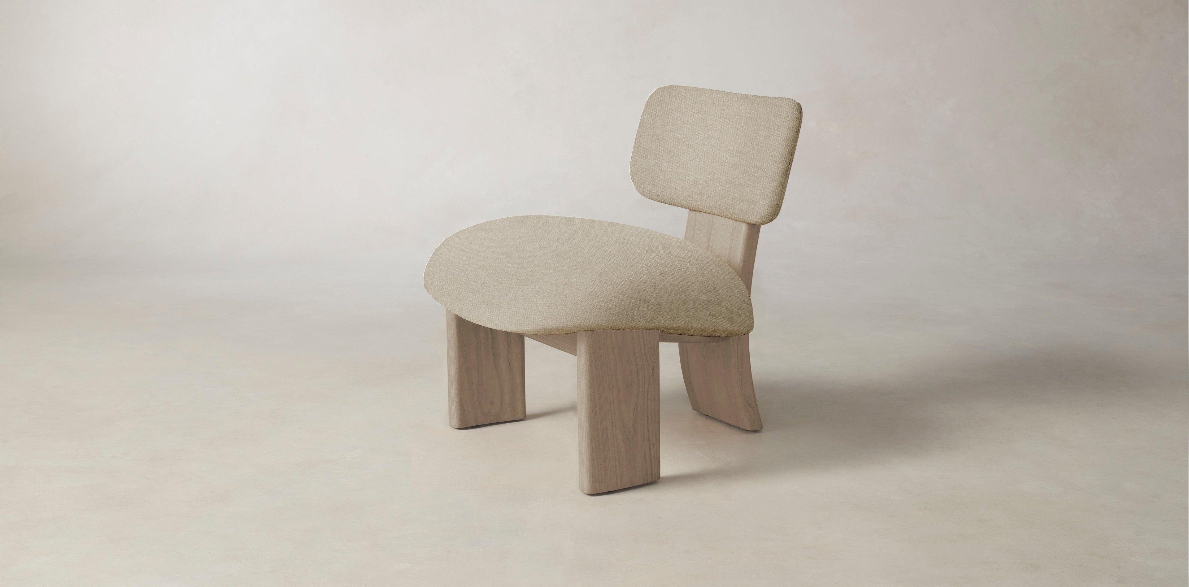 The Kenmare  - Performance Stonewashed Linen Clamshell Chair