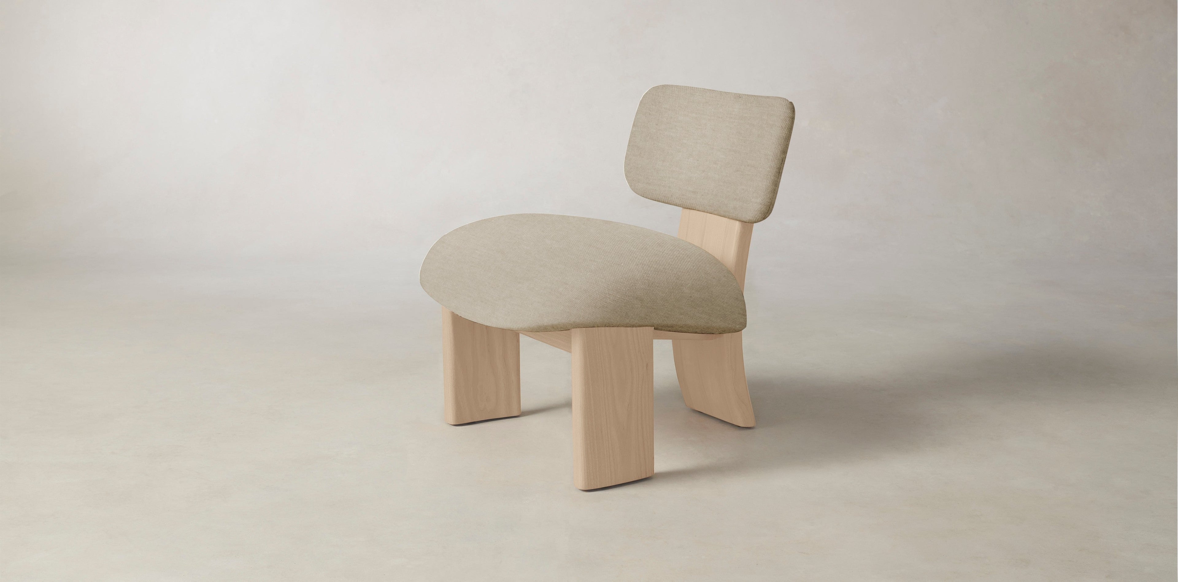 The Kenmare  - Performance Stonewashed Linen Clamshell Chair