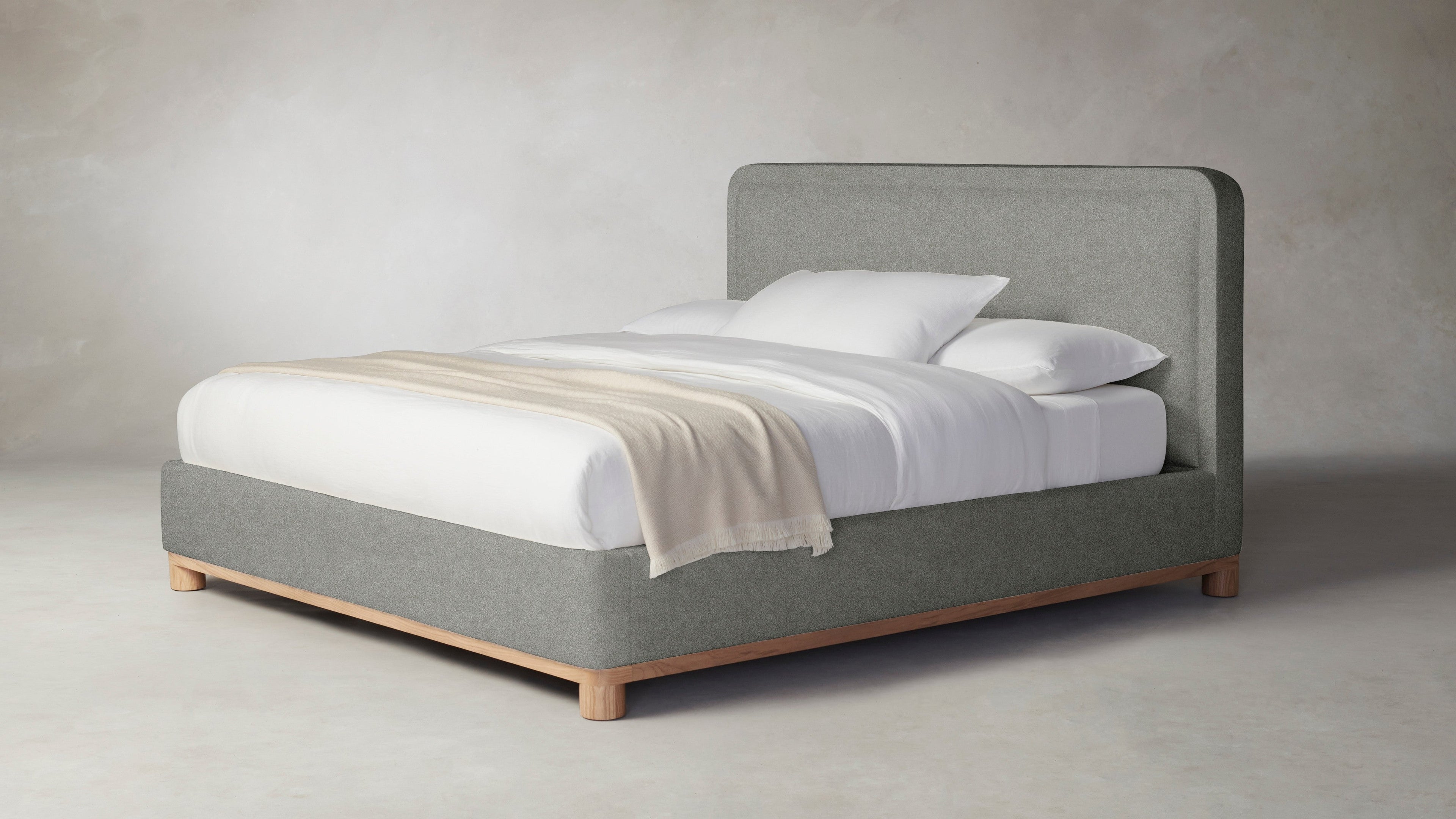 The Kent  - Merino Granite Bed - 47" Headboard