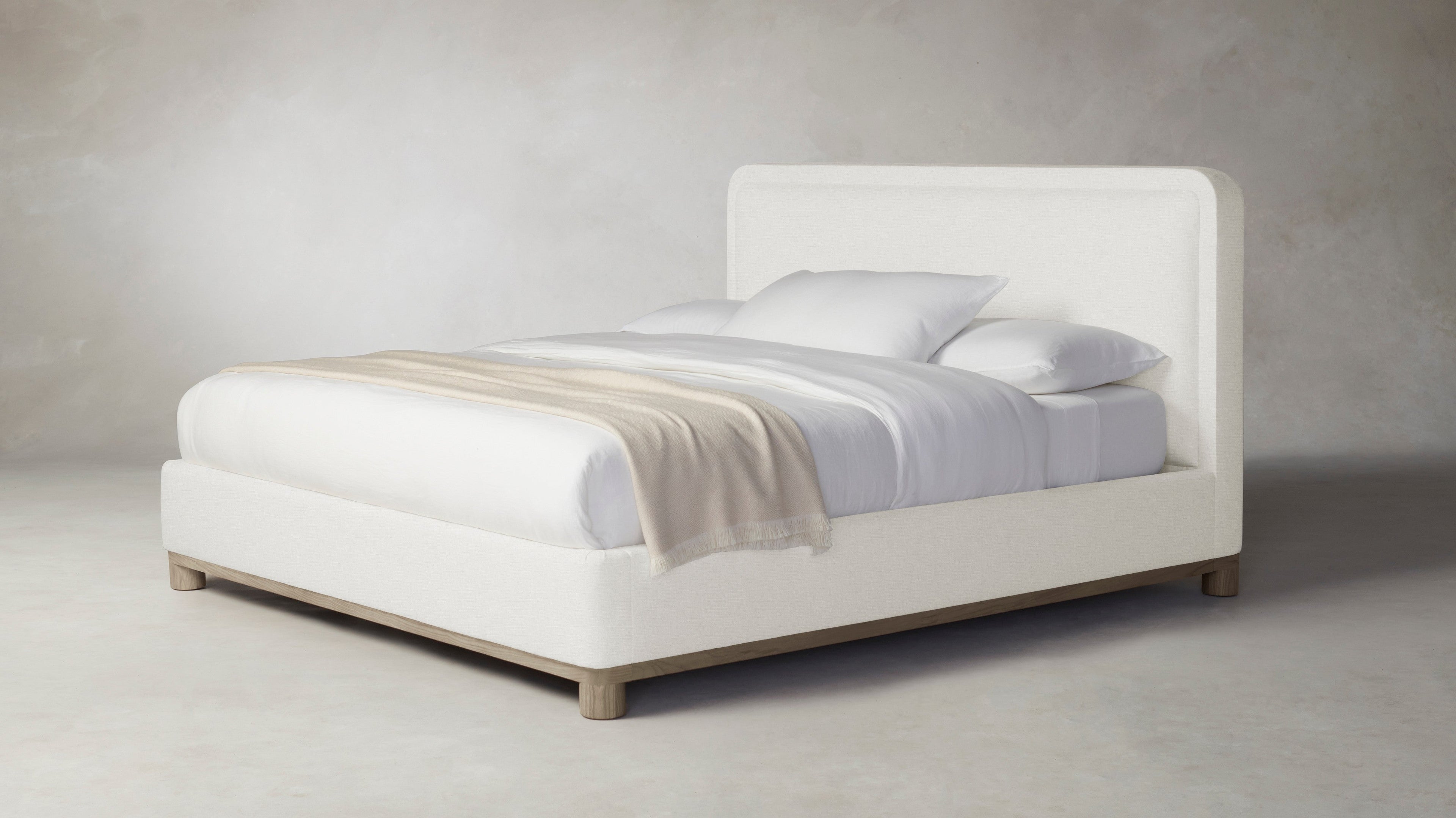 The Kent  - Performance Linen Oyster Bed - 53" Headboard