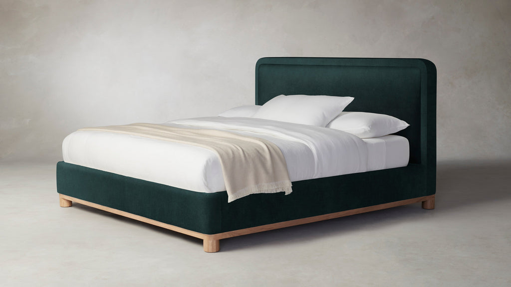 The Kent  - Performance Velvet Emerald Bed - 41" Headboard