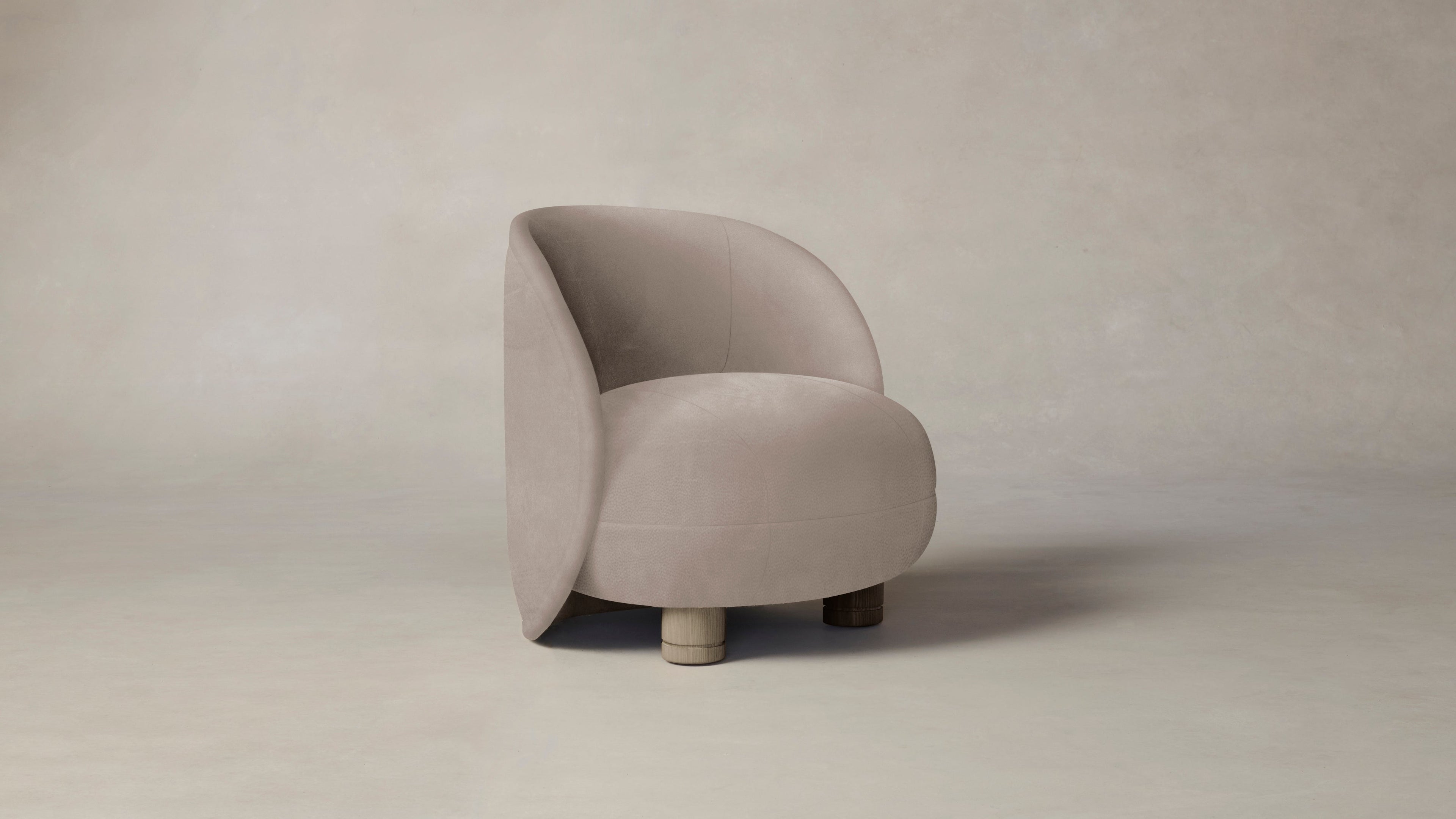 The Laight  - Nubuck Leather Fawn Chair