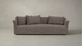 The Lenox  - Belgian Linen Carob Sofa