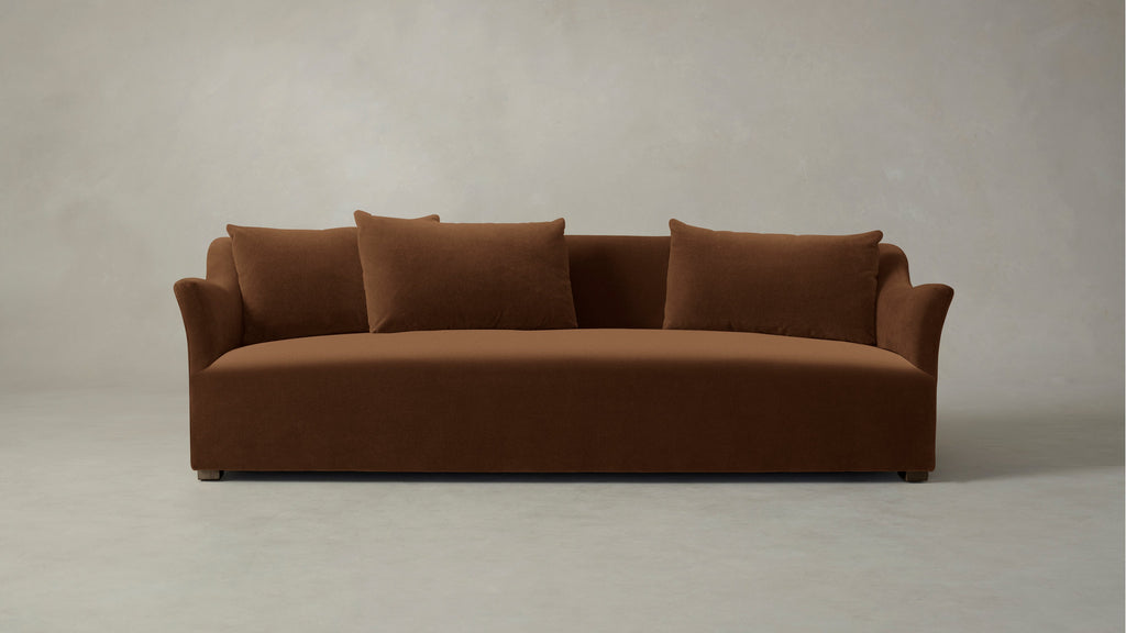 The Lenox  - Performance Velvet Cider Sofa
