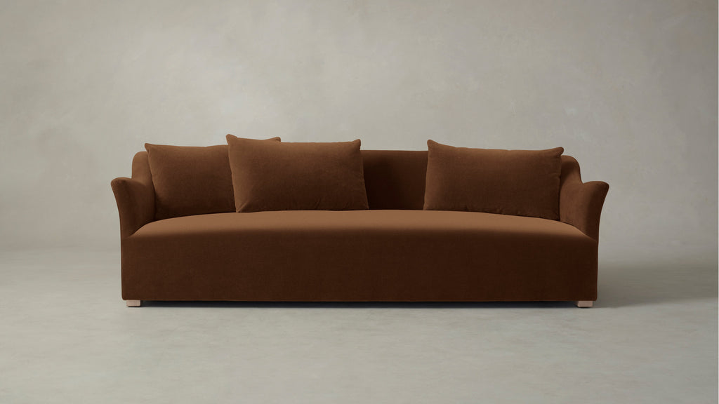 The Lenox  - Performance Velvet Cider Sofa