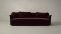 The Lenox  - Performance Velvet Merlot Sofa