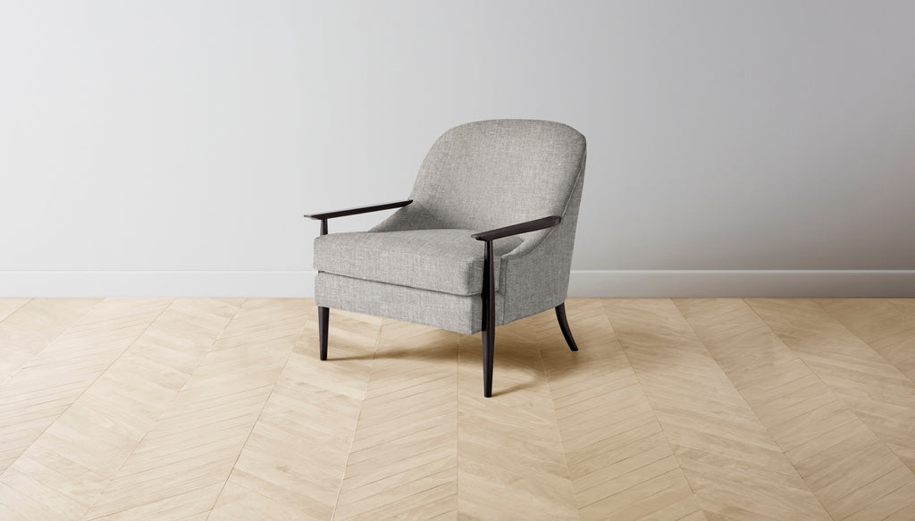 The Leroy  - Belgian Linen Agate Chair