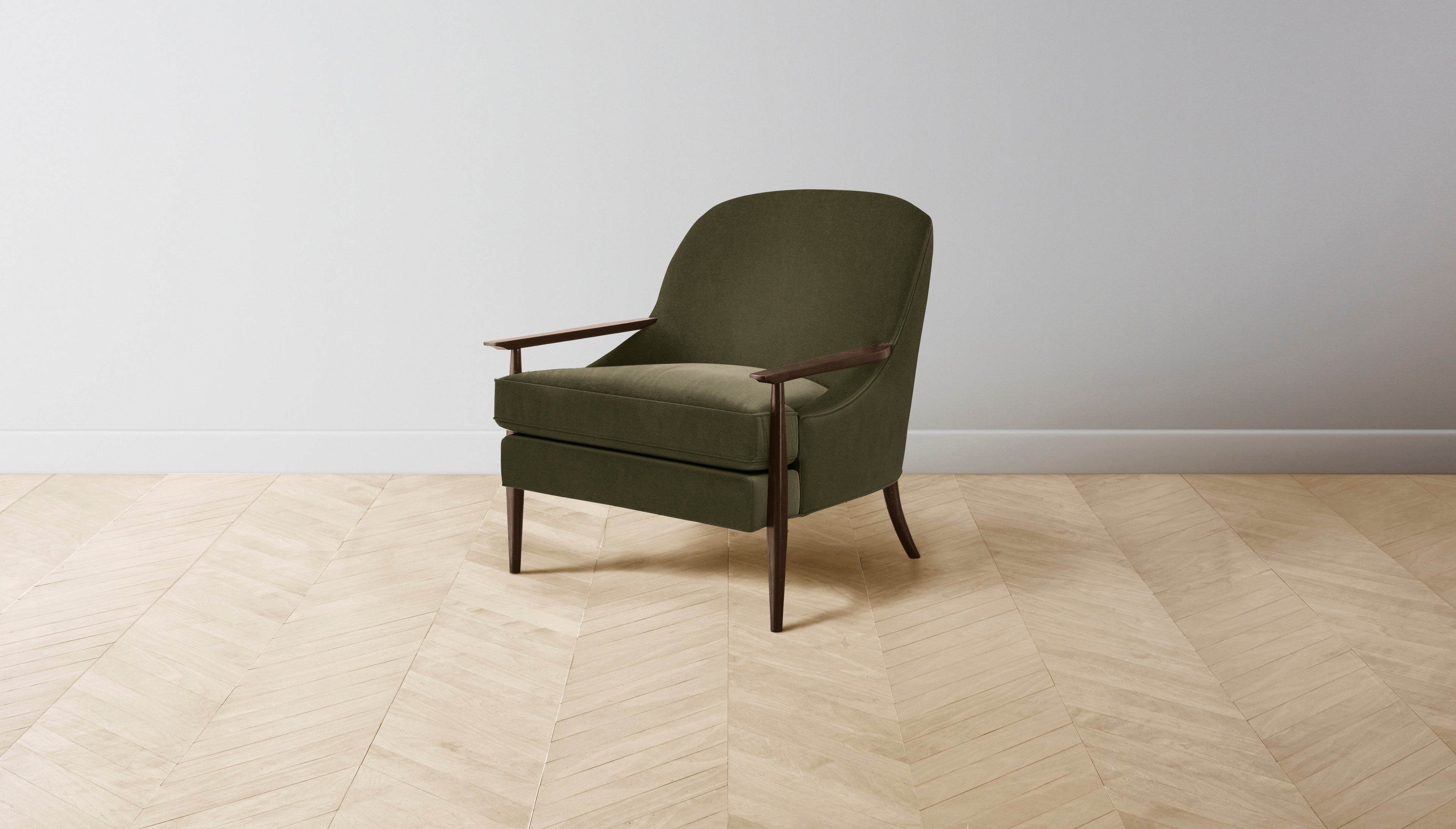 The Leroy  - Mohair Moss Chair