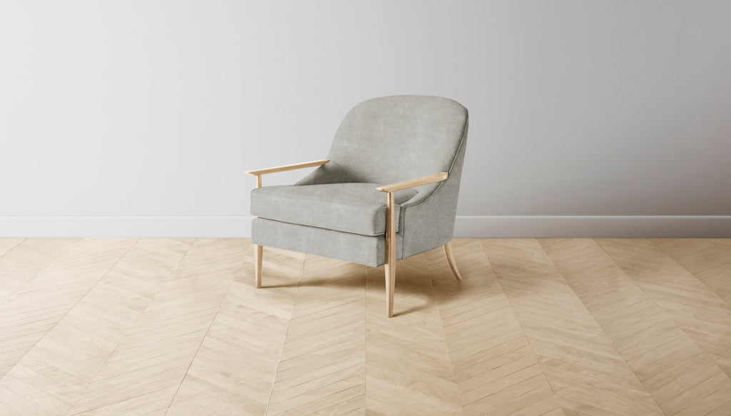 The Leroy  - Performance Melange Weave Flint Chair