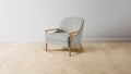 The Leroy  - Performance Melange Weave Flint Chair