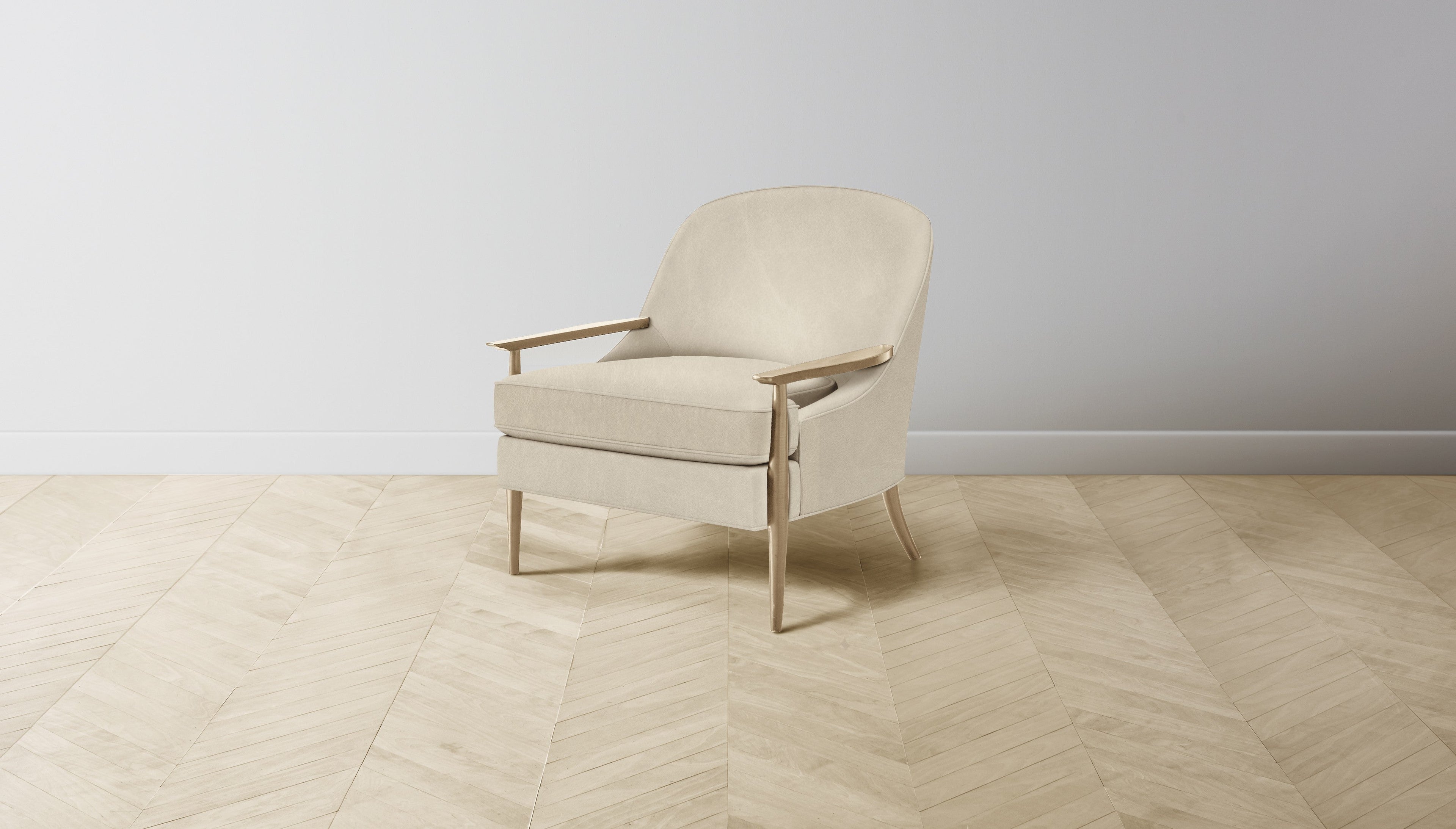 The Leroy  - Tuscan Leather Bisque Chair